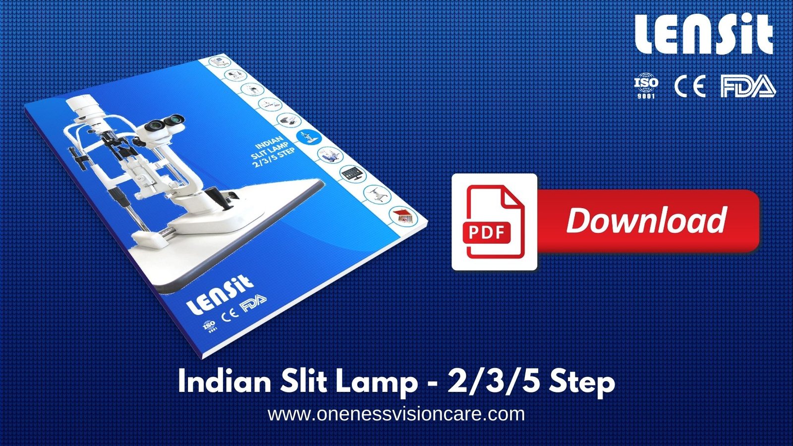 lensit indian slit lamp 2 3 5 step catalogue brochure