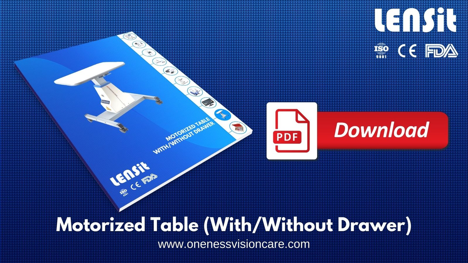 lensit motorized ophthalmic table catalogue brochure lensit motorized ophthalmic table catalogue brochure